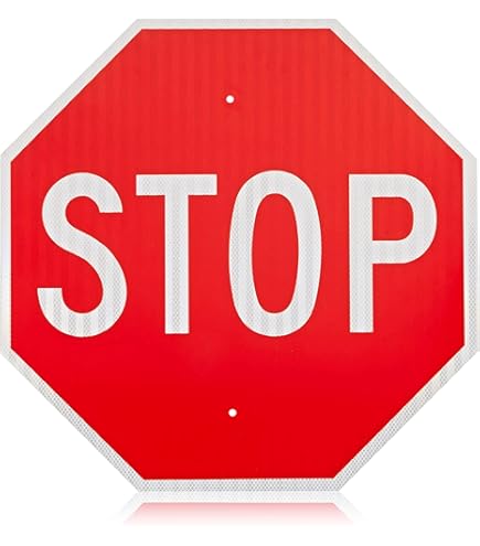 Amazon.co.jp: OLANZU ストップサイン 24インチ x 24インチ - 60ミル